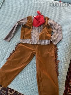 cowboy outfit like new used 1 time for halloween