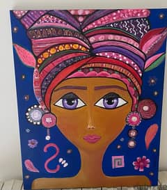 colorful lady painting