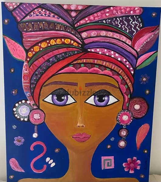 colorful lady painting 1