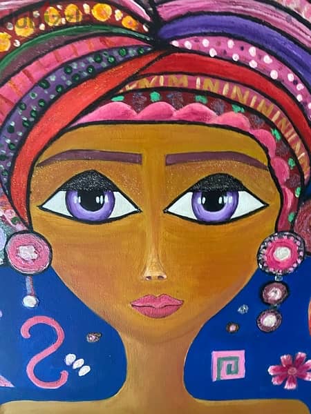 colorful lady painting 2