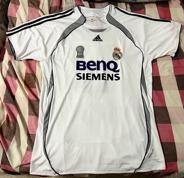 real madrid 05 /06 home beckham adidas jersey 2