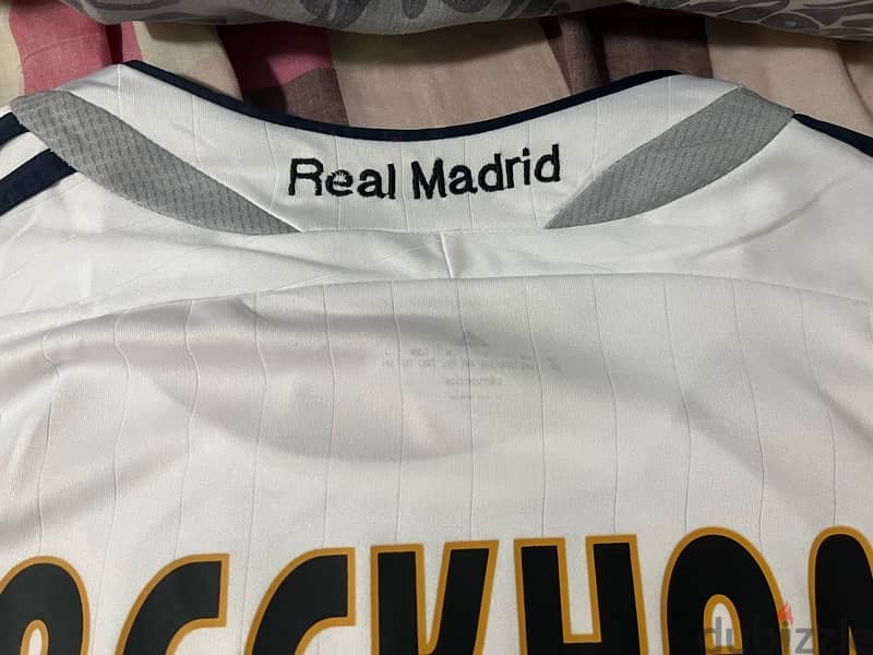 real madrid 05 /06 home beckham adidas jersey 4