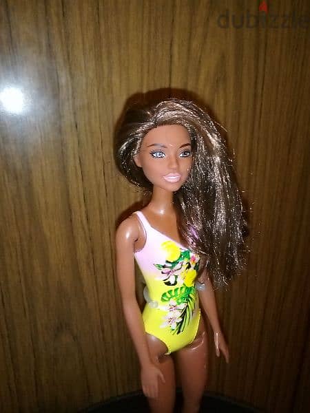 Barbie WATER PLAY AFRICAN AMERICAN molded swimsuit body great doll=15$ 5