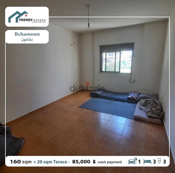 apartment  for sale in bchamoun شقة للبيع في بشامون قرب الساحة 5