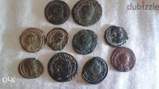 Roman coin for Emperor Declotian & Contantine I year 284& 307 AD