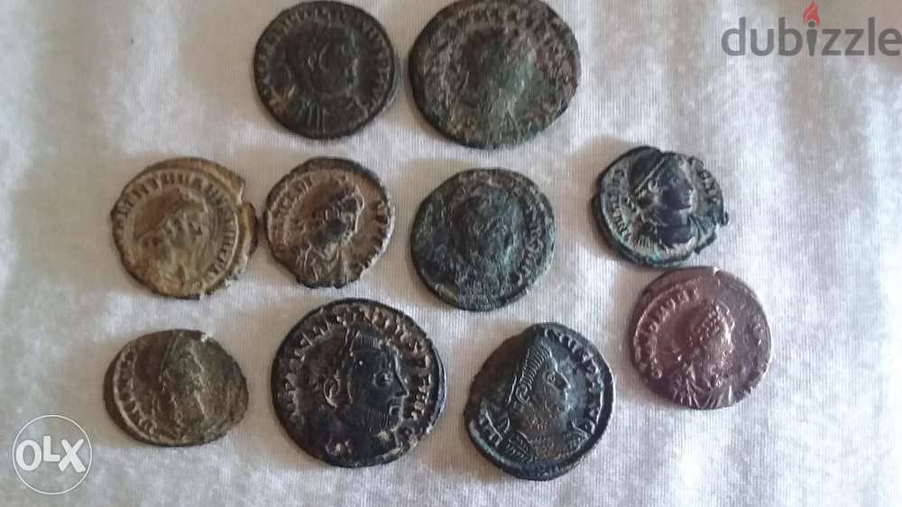 Roman coin for Emperor Declotian & Contantine I year 284& 307 AD 0