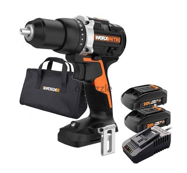 Worx Nitro 20V Cordless Brushless Drill Driver WX102L Industrial