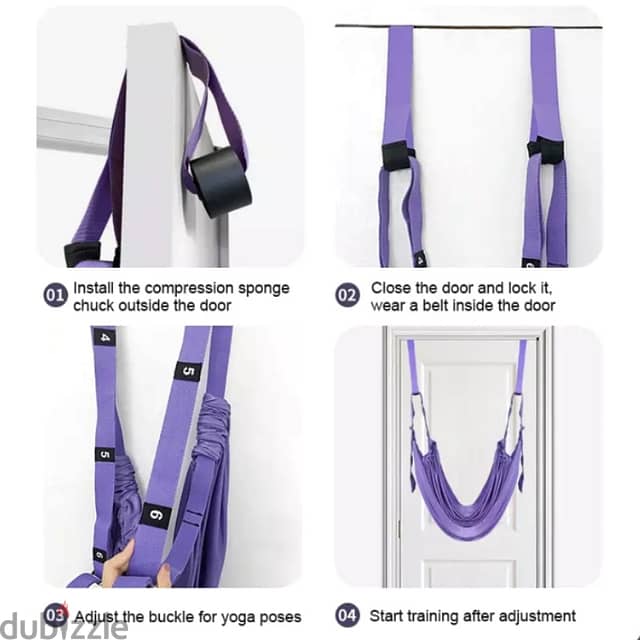 Aerial Yoga Resistance Rope with Door Anchors 9