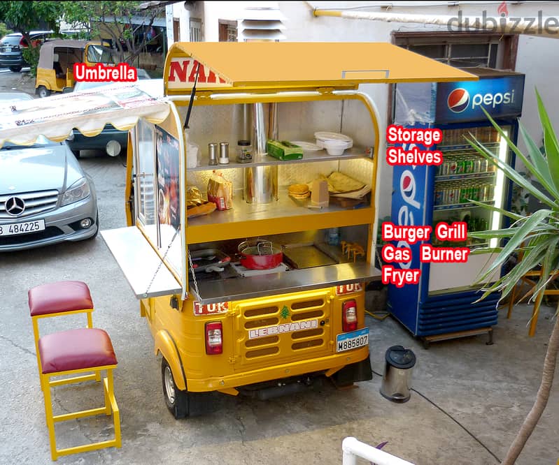 tuktuk Restaurant On Wheels مطعم تكتك متنقل 5