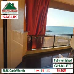 Fully furnished chalet for rent in KASLIK!!!