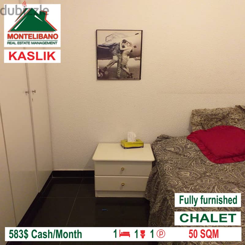 Fully furnished chalet for rent in KASLIK!!! 3