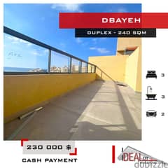 Duplex for sale in dbayeh 240 SQM REF#EA15194 0