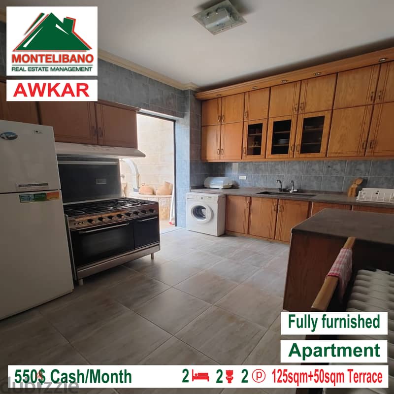 Fully furnished apartment for rent in AWKAR!!! 2