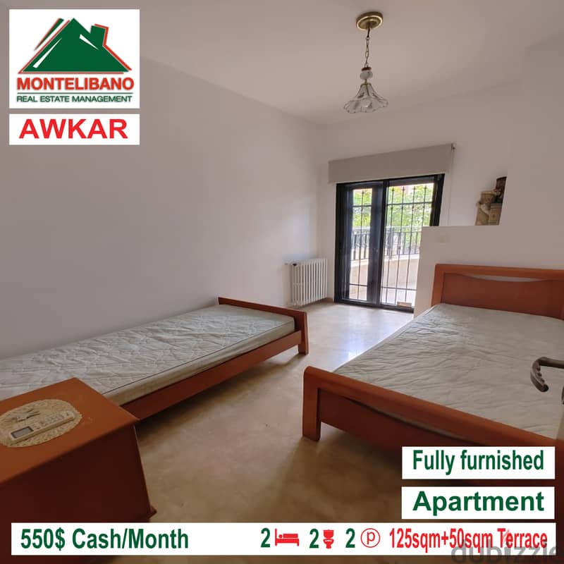 Fully furnished apartment for rent in AWKAR!!! 4