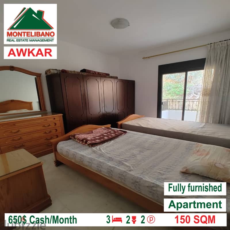 Fully furnished apartment for rent in AWKAR!!! 2