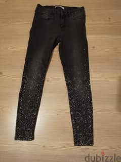 Zara basic black jeans for girls