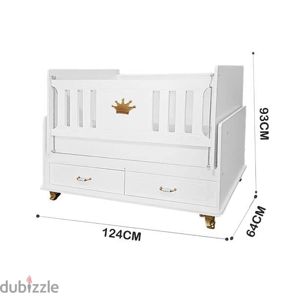Wooden Baby Bed With Closet Treasury And Dresser 2
