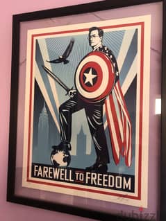 Limited edition print by Shepard Fairey 'Farewell to Freedom'