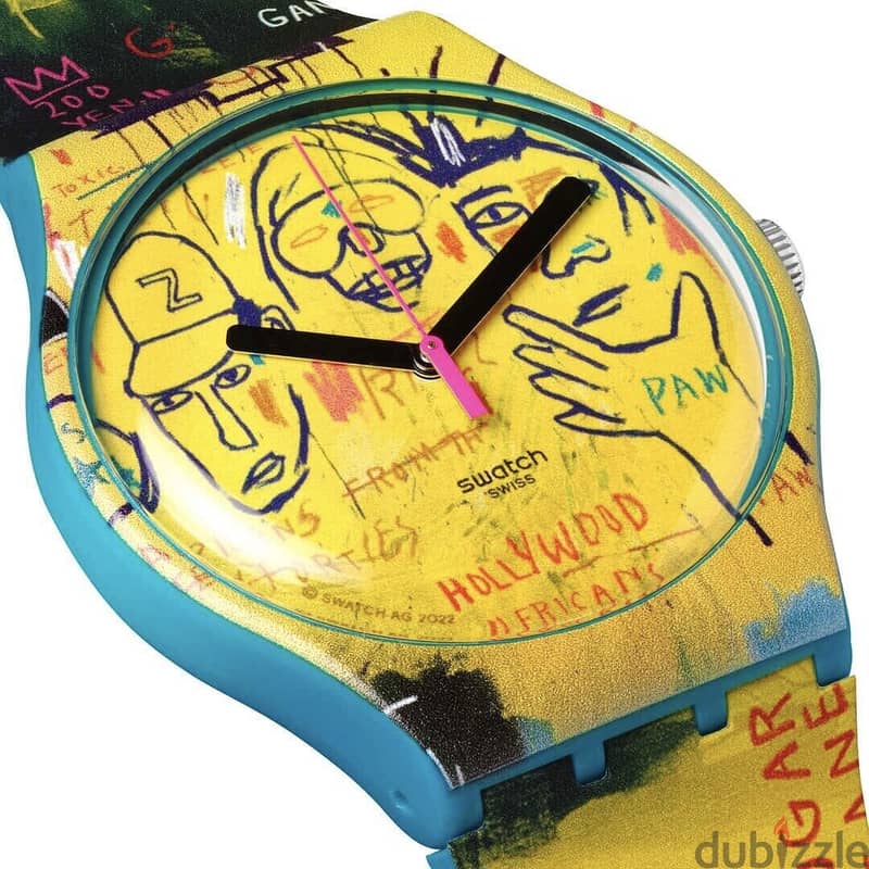 special edition new original Swatch Basquiat Hollywood Africans watch 3