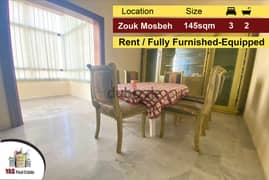 Zouk Mosbeh 145m2 | Rent | Well Maintained | furnished/Equipped |EL 0