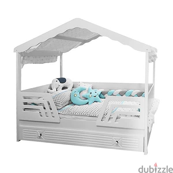 Wooden Toddler Bed With Connectors And Dresser 1