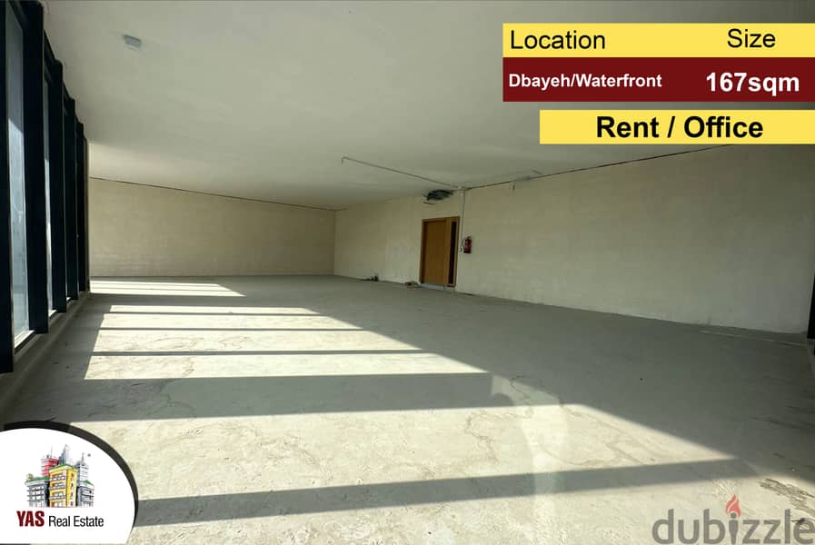 Dbayeh/Waterfront 167m2 | Rent | Office | Mountain View | 0
