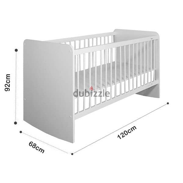 Rocking Wooden Baby Bed 1