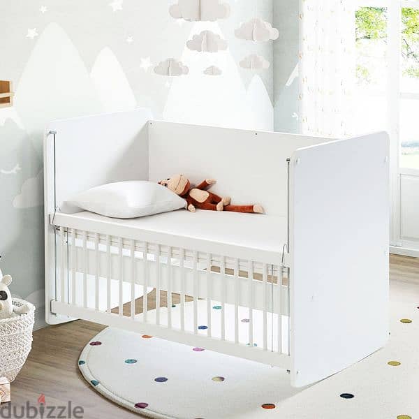 Rocking Mother's Side Wooden Baby Bed 0