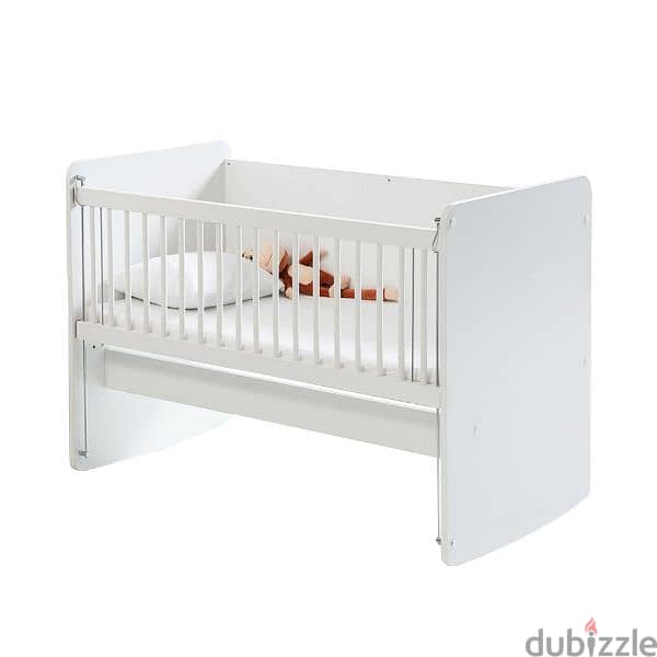 Rocking Mother's Side Wooden Baby Bed 2