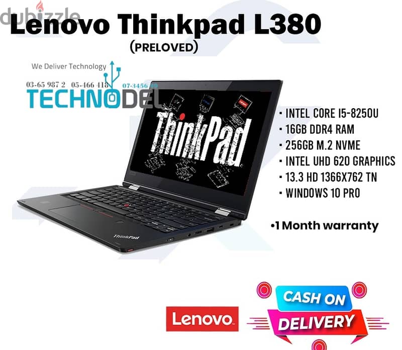 Thinkpad L380 Core i5-7200U 8GB 512GB-