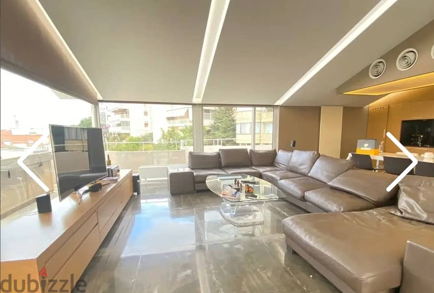 Apartment for sale in Rabieh/ Duplex/ View/ Decorated/ Terrace 2