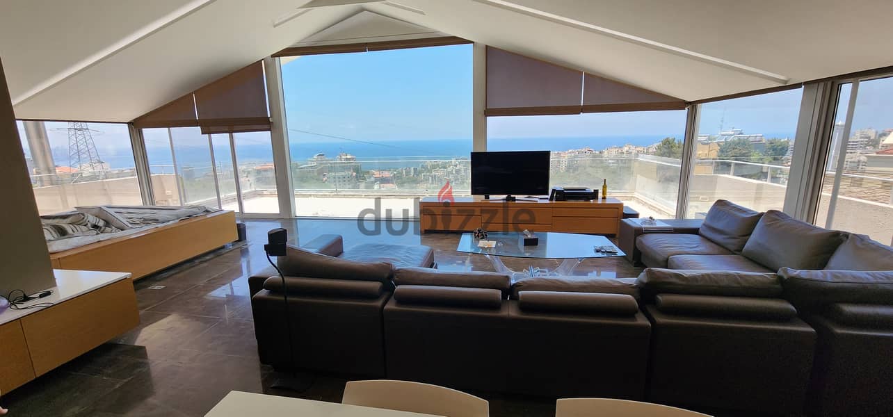 Apartment for sale in Rabieh/ Duplex/ View/ Decorated/ Terrace 3