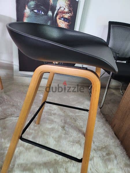 Bar Chair wood + iron 1