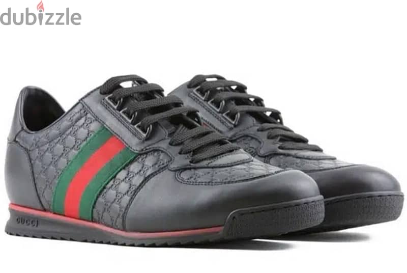 Gucci Grey Guccissima Leather Web High Top Sneakers Size 44.5 Gucci