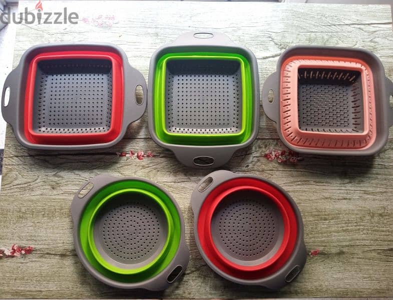 silicone foldable filter strainer 0