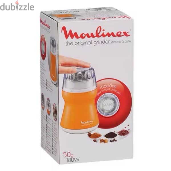 Moulinex AR110010 Grinder - 180W, 50G, Orange 6