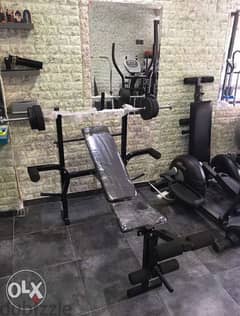 bench with axe and weight new 0