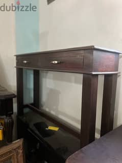 solid wood console 0