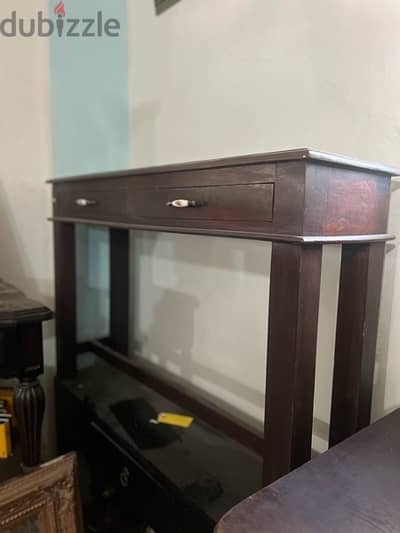 solid wood console