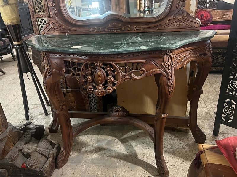 solid  wood console 1