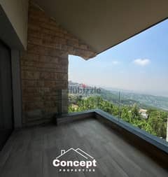300 SQM apartment for sale in Beit Mery , 4 bedrooms , balcony , view