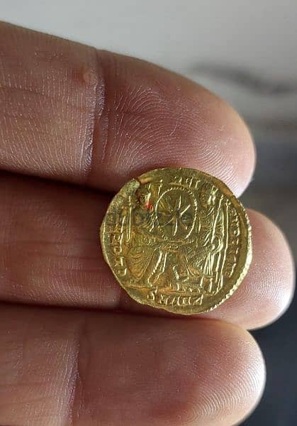 Ancient Gold Roman for Emperor Valentinian I year 375 AD 1