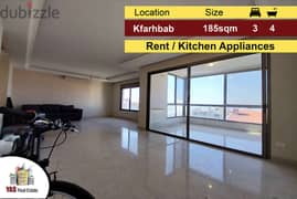 Kfarhbab 185m2 | Rent | Partial View | High-End | Kitchen Appliances |