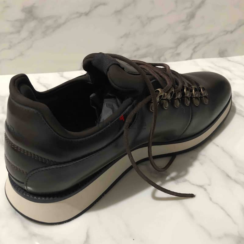 MASSIMO DUTTI - LIMITED EDITION BROWN LEATHER SNEAKERS 5