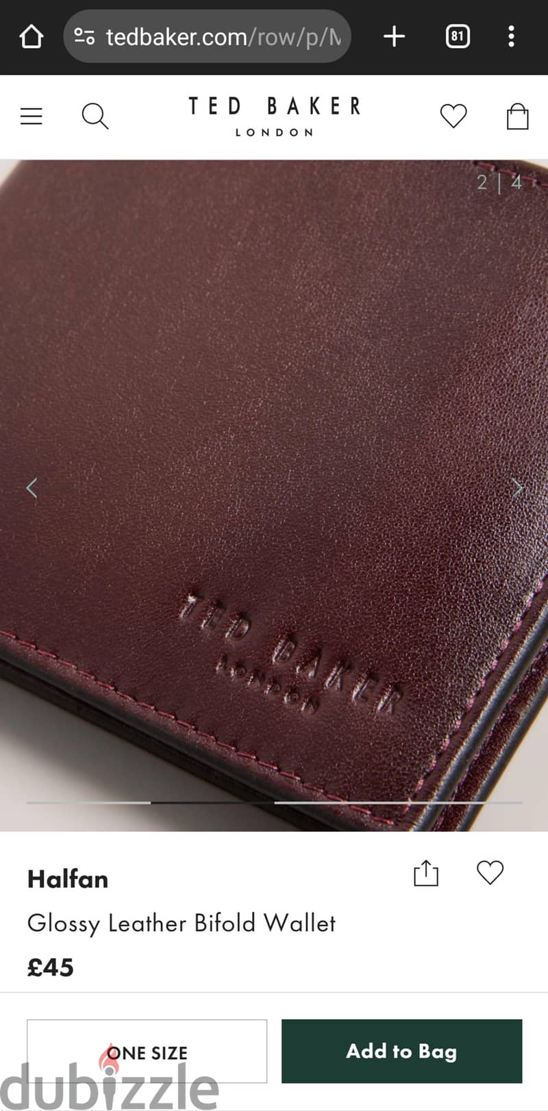 TED BAKER LEATHER WALLET 2