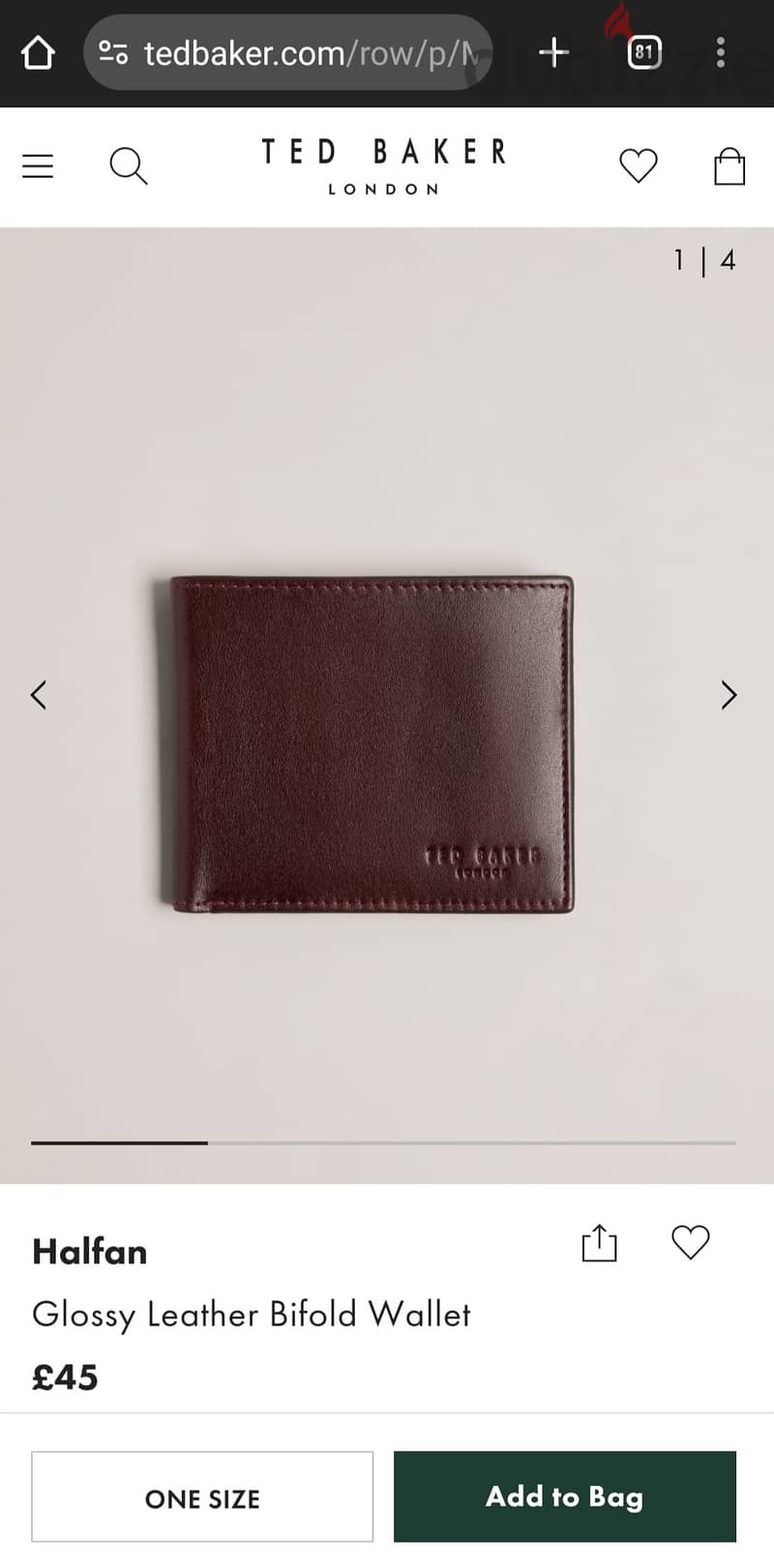 TED BAKER LEATHER WALLET 3