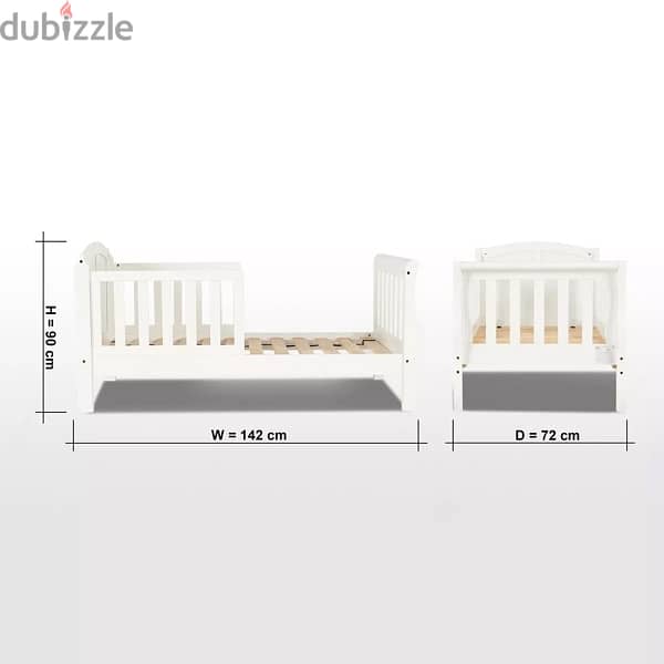Toddler Bed 70x140cm 4