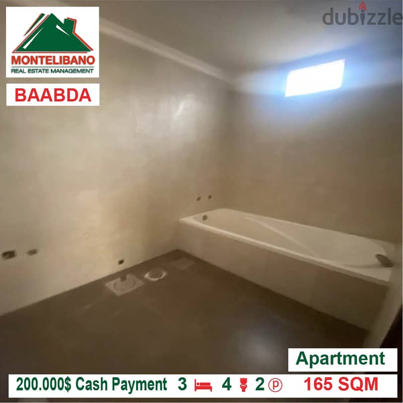 200.000$ Cash Payment!! Apartment for sale in Baabda!! 3