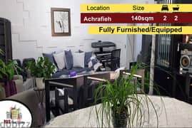 Achrafieh 140m2 | Renovated | View | Furnished/Equipped |AA