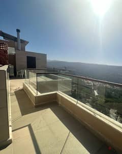 120 Sqm | Furnished ROOF in Broummana / Al Ouyoun | Mountain View